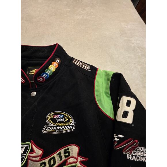 Vintage Nascar Racing 2015 Kyle Busch Champion M&M's Candy Promo Jacket Men's... - Picture 7 of 11